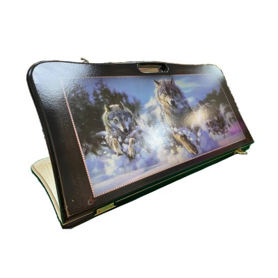 Нарды деревянные большие, настольная игра "Волк", 60 х 60 см, с шашками