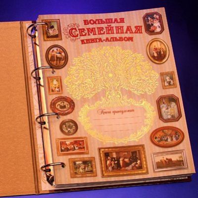 Большая семейная книга /картон/эконом/