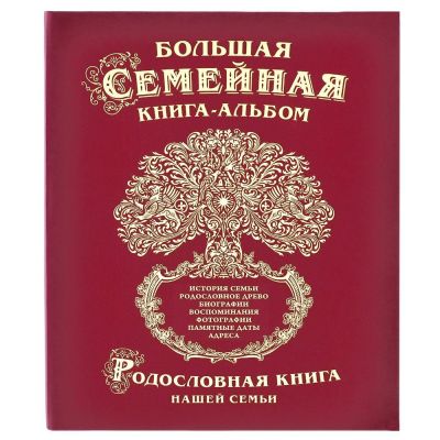 Большая семейная книга /картон/эконом/