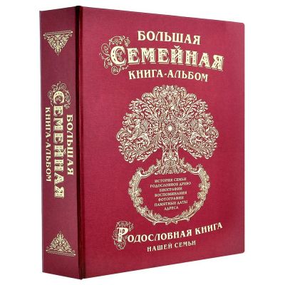 Большая семейная книга /картон/эконом/