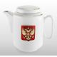 Чайный набор с подстаканником и фарфором чайником