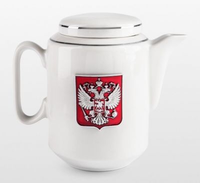 Подарочный набор фарфоровый с чайником «ЧАЙ ВДВОЕМ»