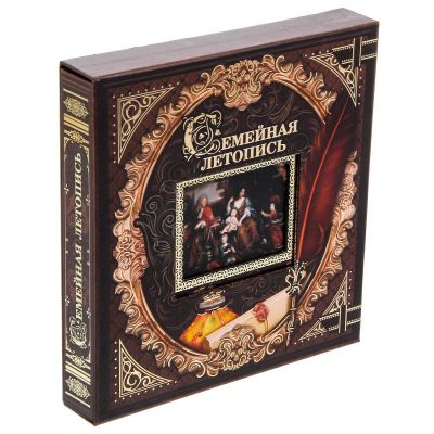 Родословная книга с рамкой под фото "Семейная летопись", 21,5 х 23,7 см