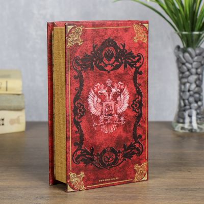 Сейф дерево книга кожа "Семейные ценности"
