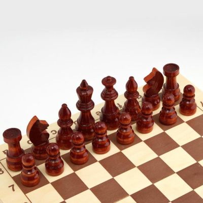 Шахматы гроссмейстерские,  43х21.5х5.5, h=5.6-11.3 см, d=3.4-4 см