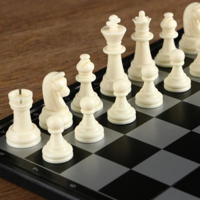 Игра настольная "Шахматы", магнитная доска 32 х 32 см