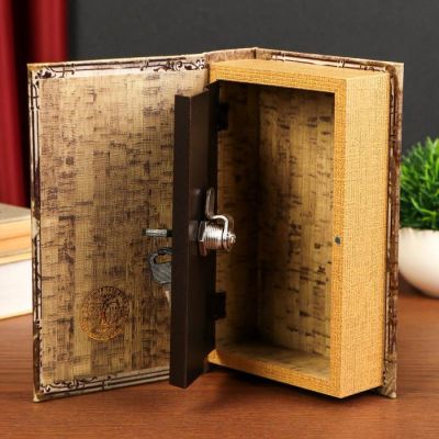 Сейф-книга дерево шёлк "Скрипка Страдивари" 21х13х5 см