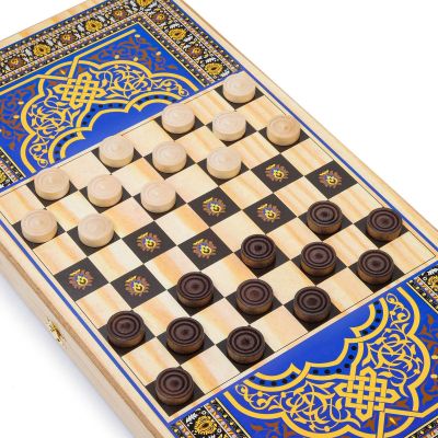 Нарды "Орел", деревянная доска 60 х 60 см, с полем для игры в шашки