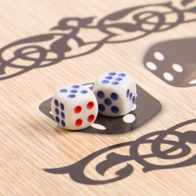 Нарды деревянные большие, настольная игра "Оскал тигра", 40 x 40 см, с шашками