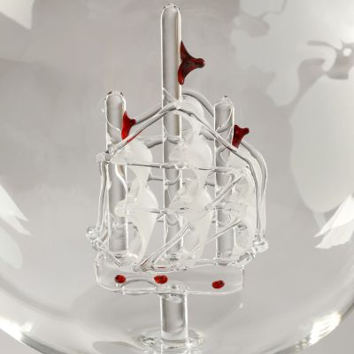Мини-Бар Путешествия, на подставке, штоф - 930 мл, бокалы - 330 мл, 23,5 х 25,5 х 23 см