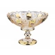 конфетница "lefard gold glass" 19,5*19,5 см. высота=15 см.